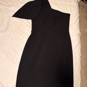 Dress the Population Black One-Shoulder Dress